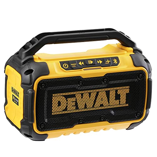 Dewalt DCR011-xj Bluetooth® Speaker 10.8-54V Li-ion Bare Unit, Yellow