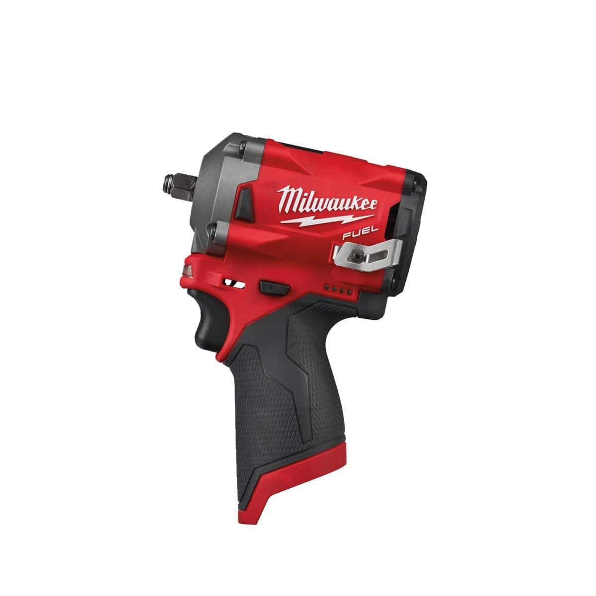 Milwaukee M12 FIW38-0 4933464612 Impact Wrench, 12V Li-Ion, 3/8, Square – M12FIW38-0, 12 V, Black/Red & M12B6 12v 6.0Ah Red Lithium-ion Battery