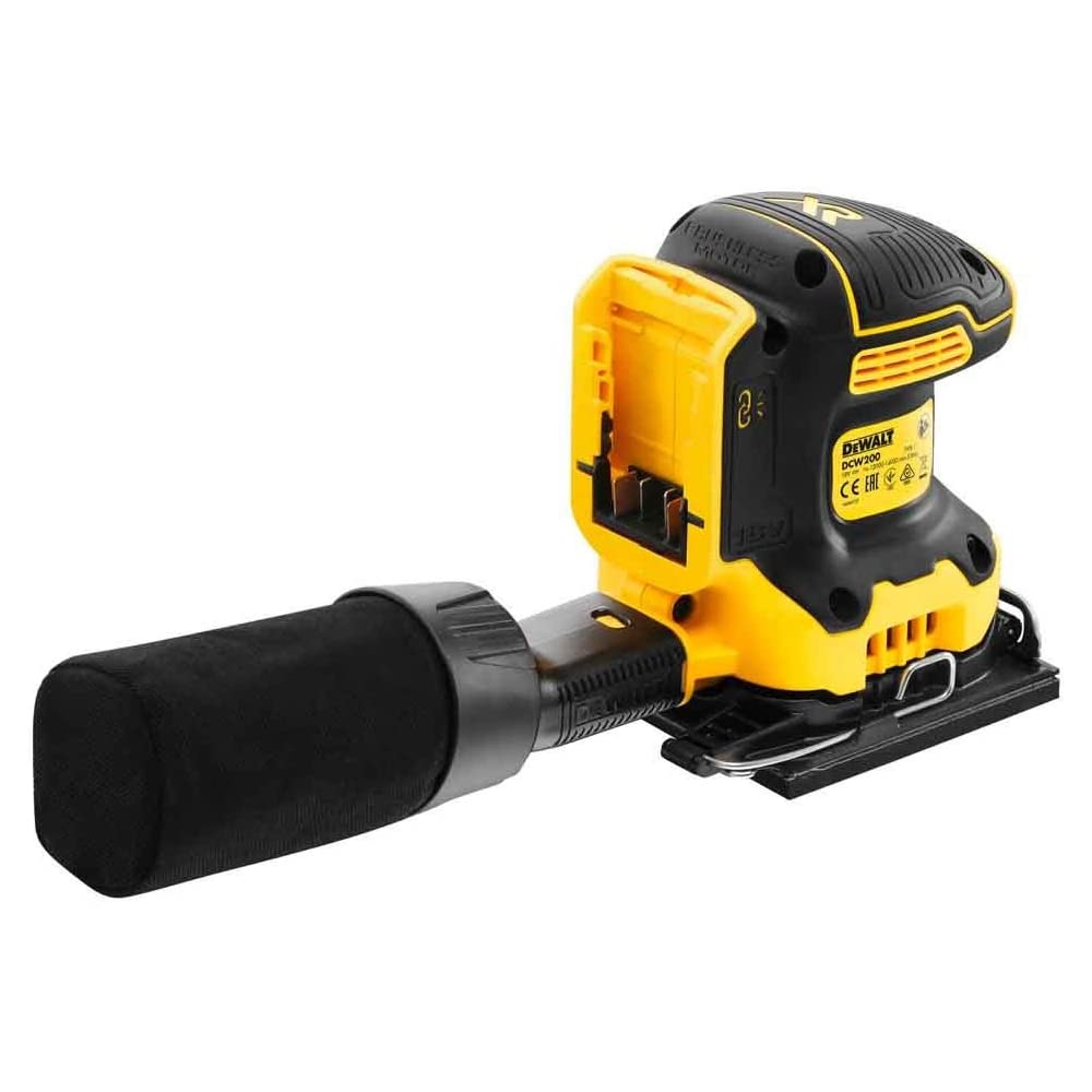 Dewalt DCW200N 18V Brushless 1/4 Sheet Palm Sander 2 x 5.0Ah Batteries & Changer