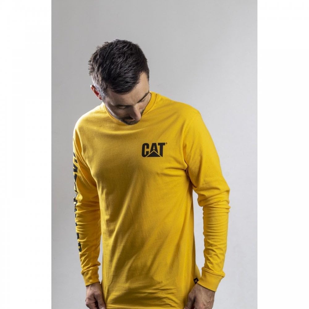 CAT Men's Trademark Banner Long Sleeve T-Shirt