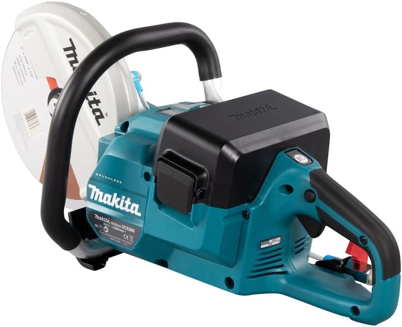 Makita DCE090ZX1 Twin 18V (36V) Li-ion LXT Brushless 230mm Disc Cutter - Batteries and Charger Not Included, Blue/Black