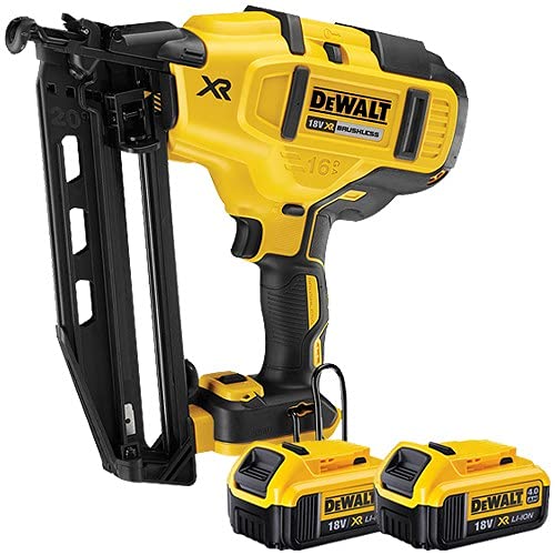 Dewalt DCN660N 18v XR Brushless Fix Nailer with 2 x 4.0Ah DCB182 Batteries