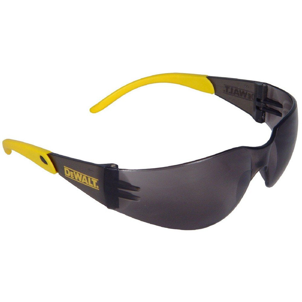 DEWALT DPG54-1D PROTECTOR Clear High Performance Lightweight Protective Safety Glasses With Wraparound Frame -Yellow/Clear (Packaging may vary)