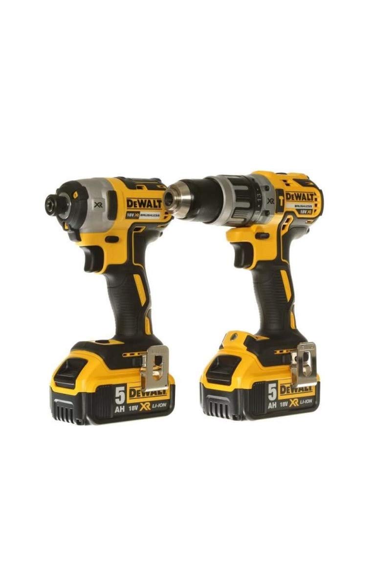 DEWALT DCK266P2T-GB XR Combi Drill and Impact Driver Brushless Kit in TSTAK Box, 1 W, 18 V, Yellow/Black