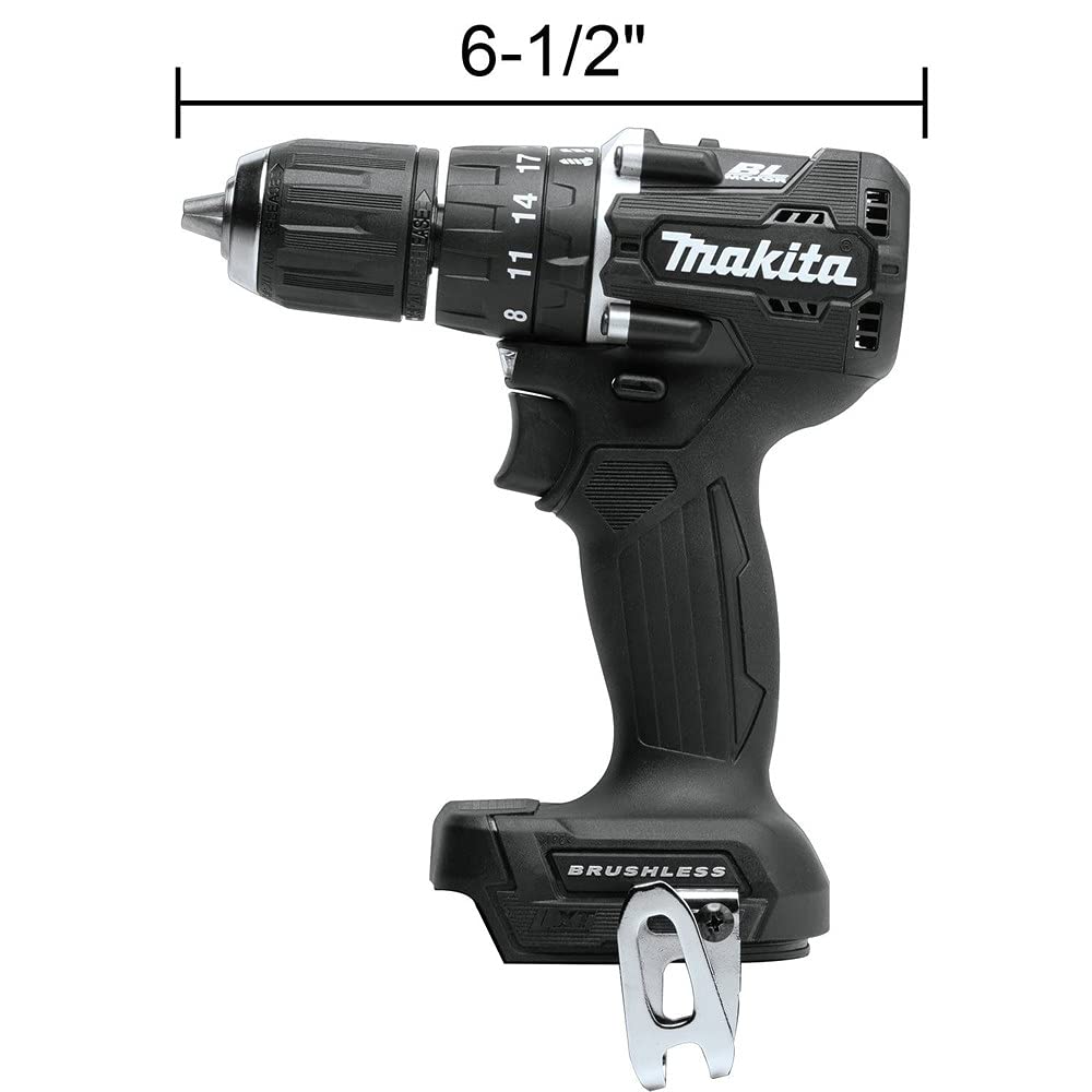 Makita XPH15ZB 18V LXT Lithium-Ion Sub-Compact Brushless Cordless 1/2" Hammer Driver-Drill, Tool Only, Black