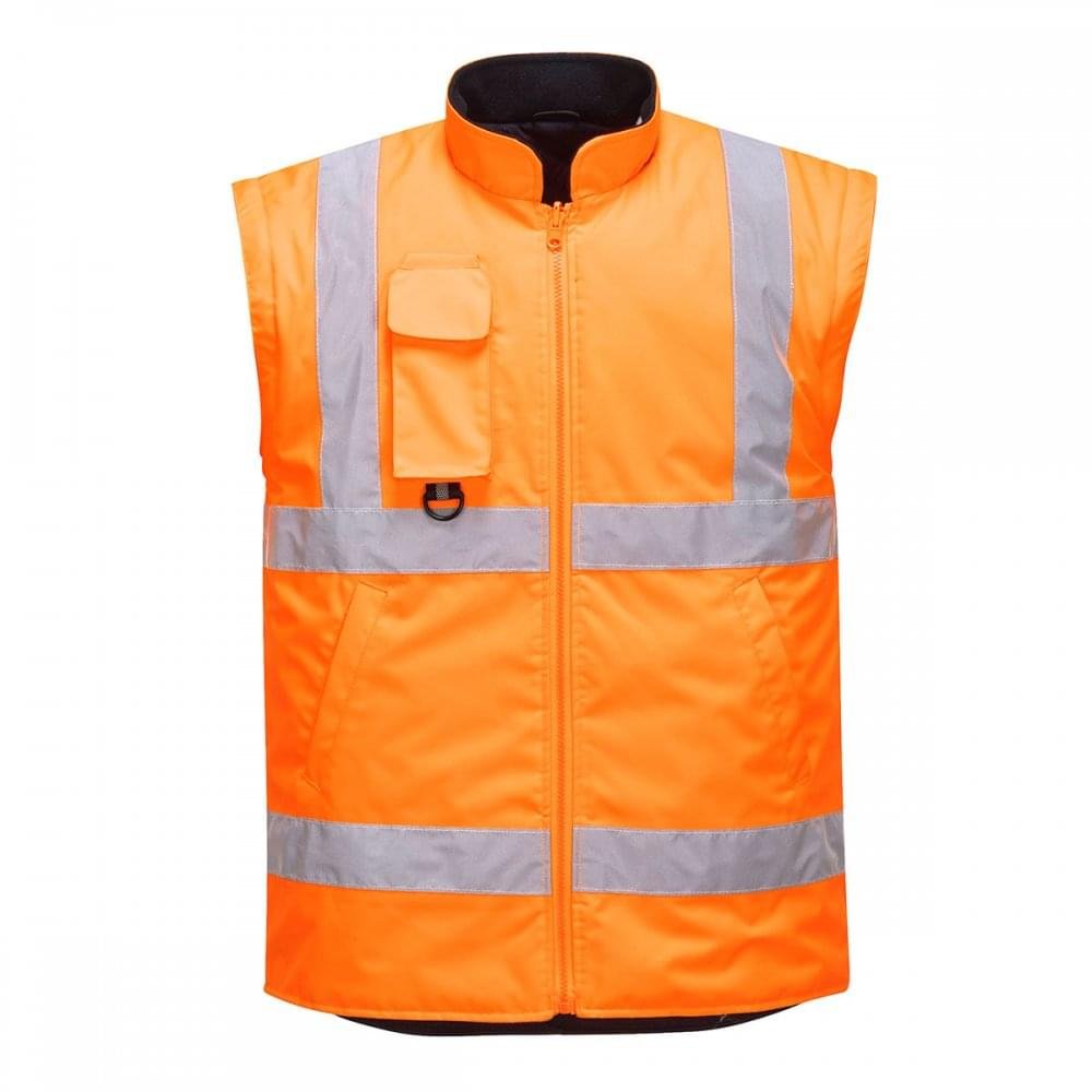 Portwest RT27 Waterproof Hi-Vis Breathable 7-in-1 Traffic Jacket Orange, 3X-Large