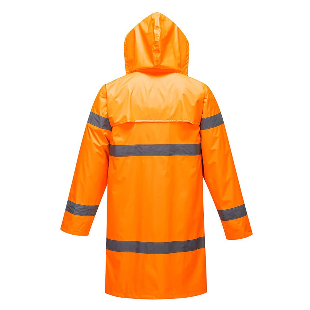 Portwest Hi-Vis Coat 100cm, Size: XXXL, Colour: Orange, H442ORRXXXL