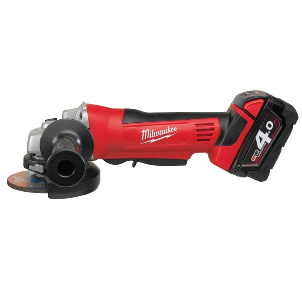 Milwaukee HD18AG402 M18 Angle Grinder with 2 x 4.0Ah Batteries