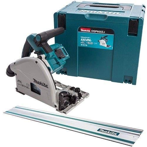 Makita DSP600ZJ Twin 18V Brushless Plunge Saw with MAKPAC Case + 1.5M Guide Rail - Makita Plunge Saw, Cordless Plunge Saw, Makita Drill, Power Tools Combo Kits