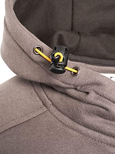 JCB - Trade Work Hoodie, Medium - Made with 80% Cotton & 20% Polyester - Hoodies for Men Branding Details - Mens Clothes - Cordura Fabric Elbow Patches - 320gsm - Grey