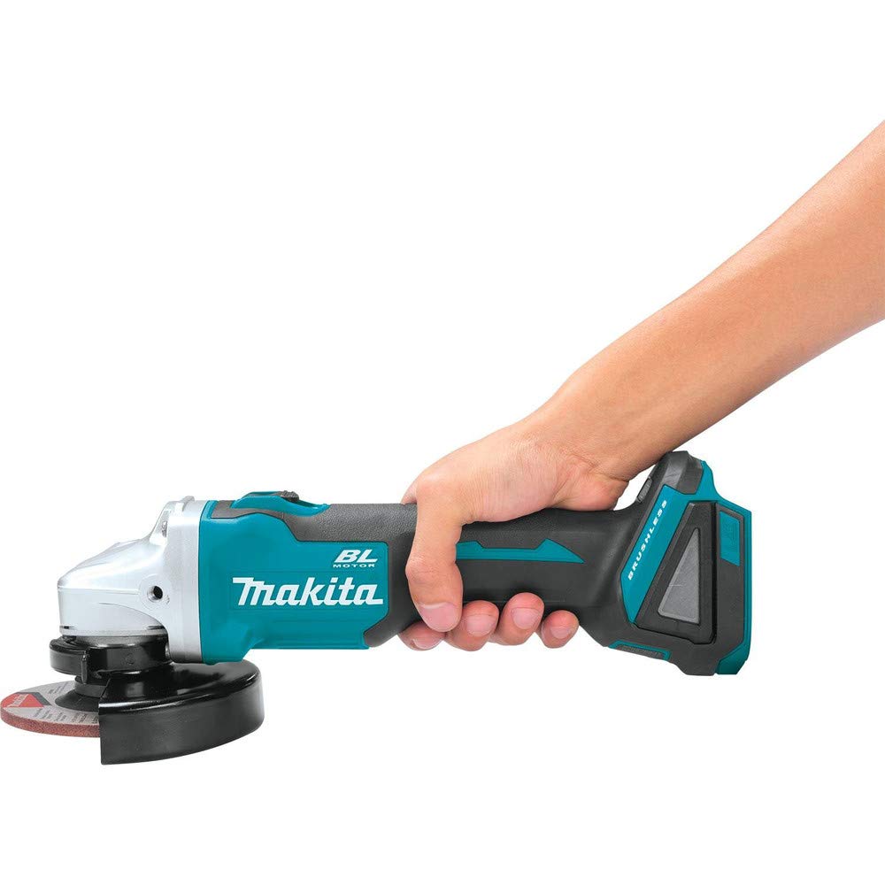 Makita XAG04Z 18V LXT Lithium-Ion Brushless Cordless 4-1/2” / 5" Cut-Off/Angle Grinder, Tool Only