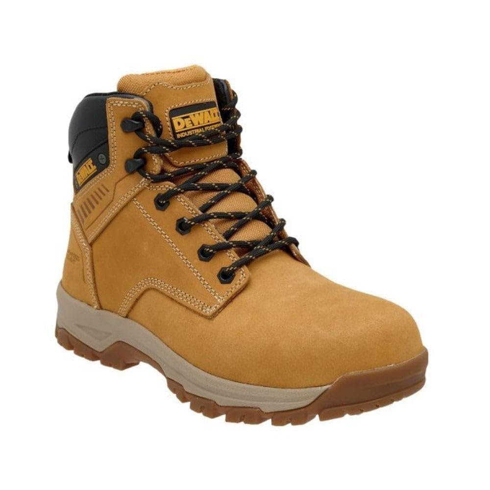 DeWalt Cranson Mens Nubuck Steel Toe Cap Work Safety Ankle Boots (Honey, UK 9)