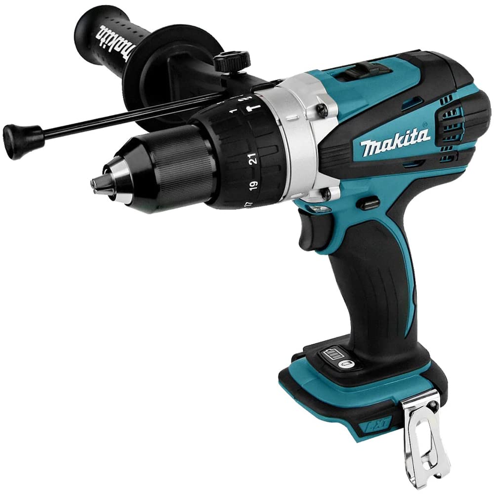 Makita DHP458Z 18v Combi Drill with 1 x 5.0Ah BL1850 Battery + DC18RC Charger & Case - Combi Hammer Drill, Makita Drill, Power Tool Combo Kit, 18v Drill Kit