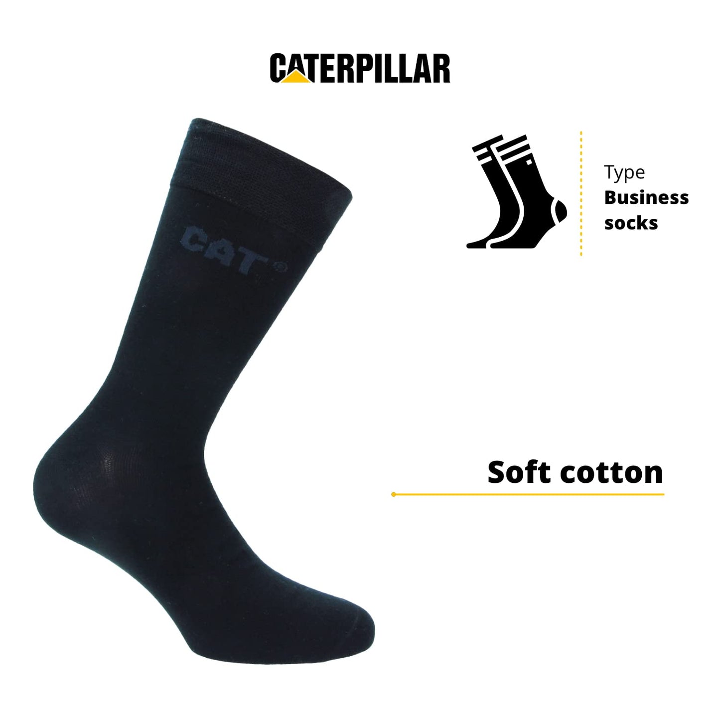 Caterpillar Business Socks 10 Pairs Socks Height Under Knee Cotton