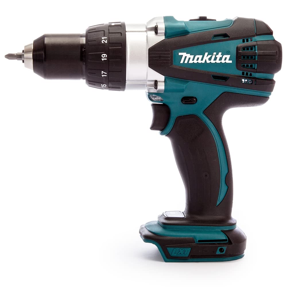 Makita DHP458Z 18v Combi Drill with 1 x 5.0Ah BL1850 Battery + DC18RC Charger & Case - Combi Hammer Drill, Makita Drill, Power Tool Combo Kit, 18v Drill Kit