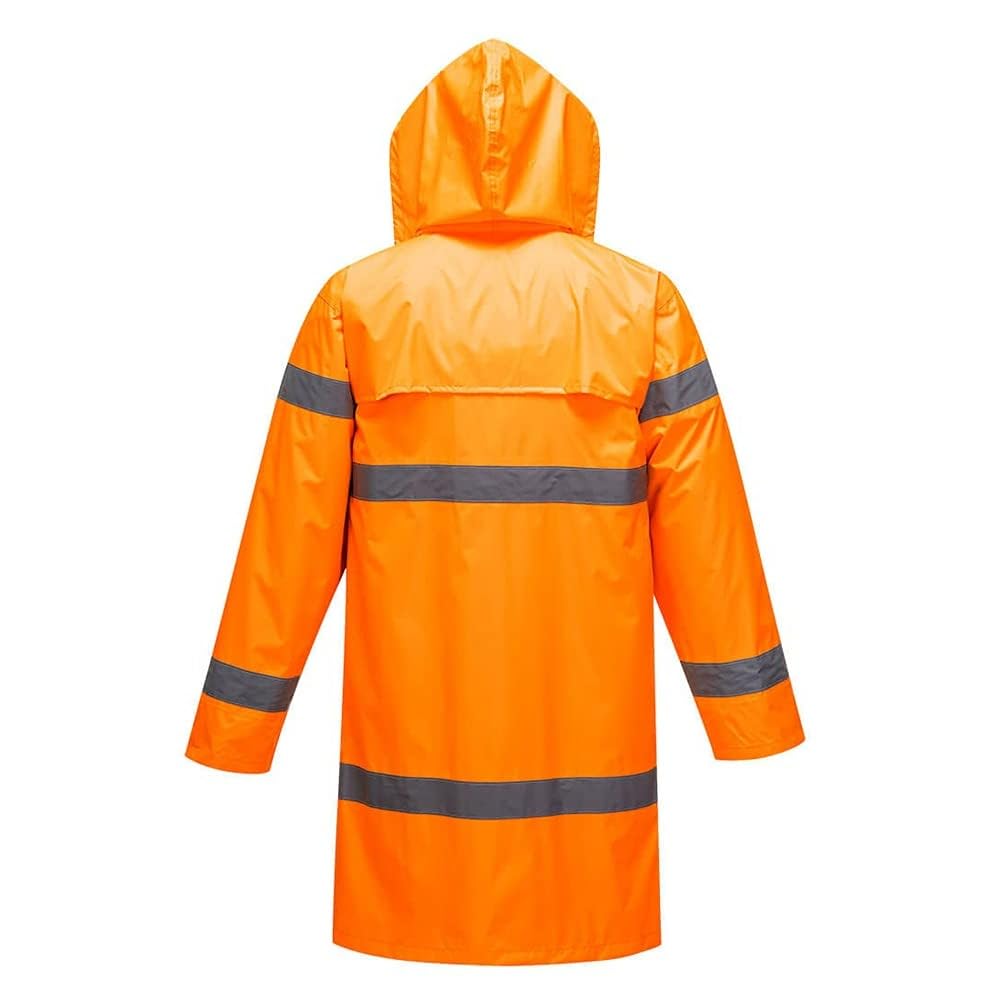 Portwest Hi-Vis Coat 100cm, Size: XXXL, Colour: Orange, H442ORRXXXL