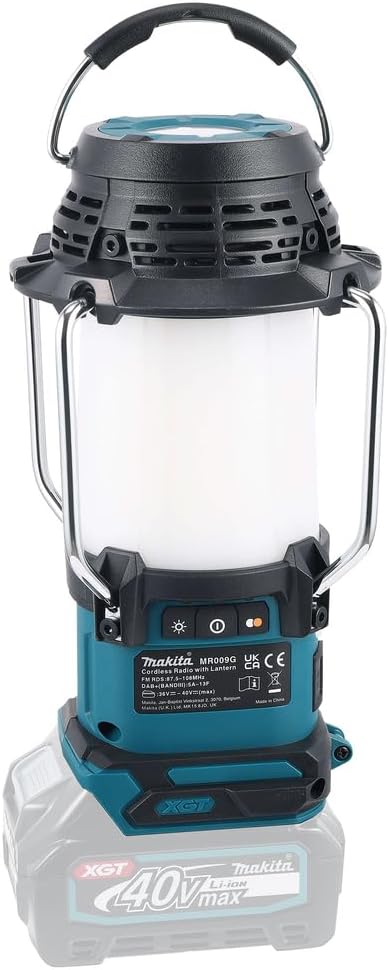 Makita MR009GZ 40V Max Li-ion XGT Radio with Lantern – Batteries and Chargers Not Included