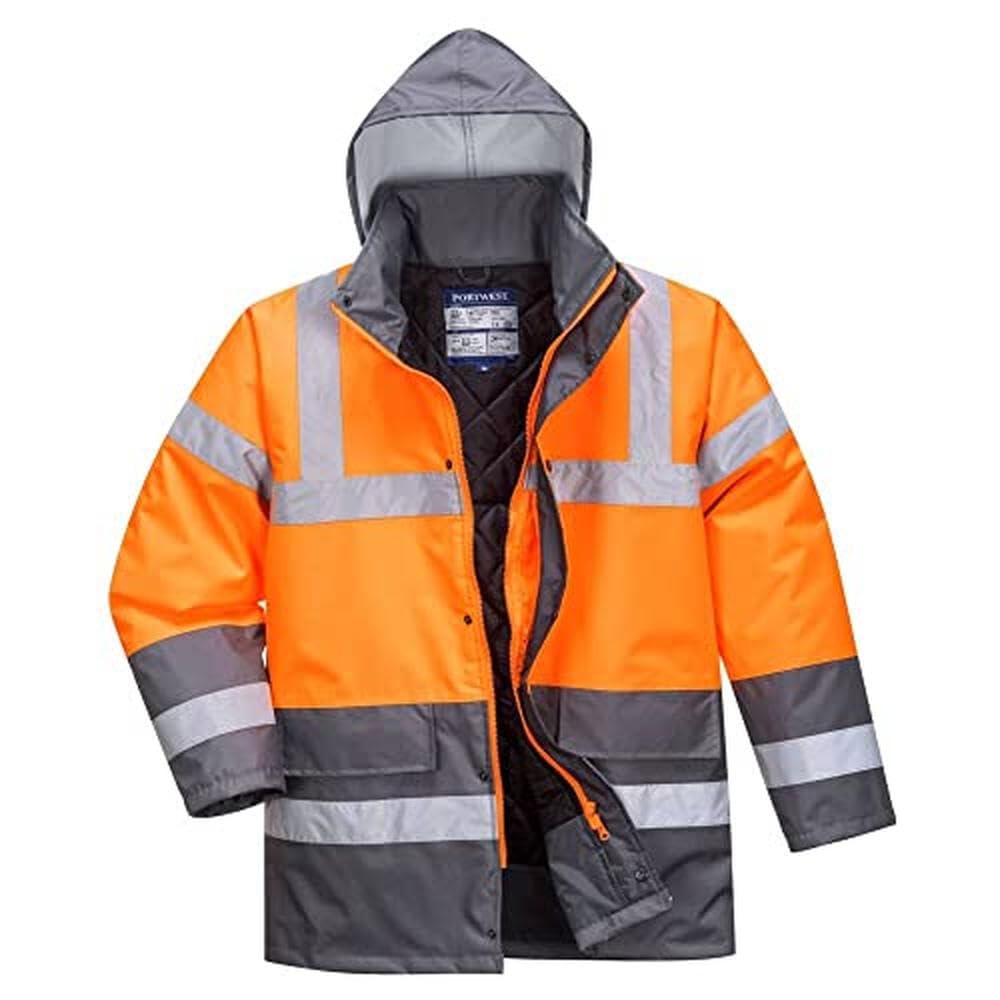 Portwest Hi-Vis Traffic Jacket, Size: XXL, Colour: Orange, RT30ORRXXL