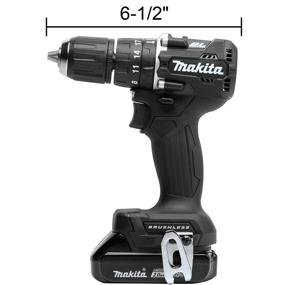 Makita XPH15ZB 18V LXT Lithium-Ion Sub-Compact Brushless Cordless 1/2" Hammer Driver-Drill, Tool Only, Black