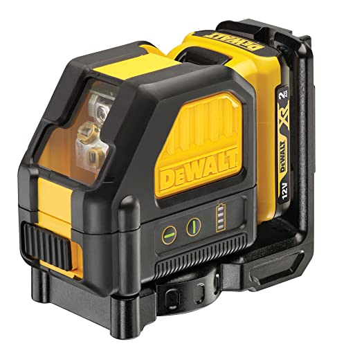 DEWALT 2-Way Self Levelling Cross Line Green Beam Laser with Battery XR 12V 2.0Ah Li-Ion and Charger DCE088D1G