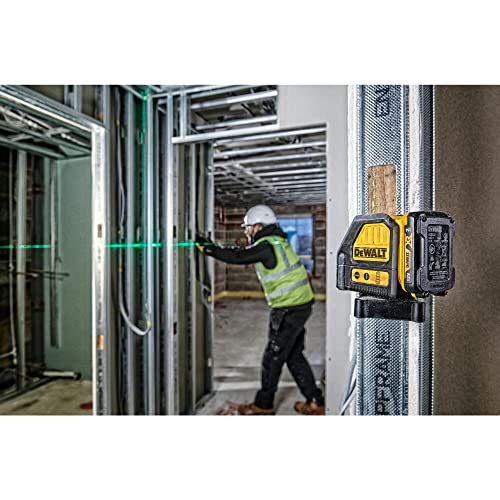 DEWALT 2-Way Self Levelling Cross Line Green Beam Laser with Battery XR 12V 2.0Ah Li-Ion and Charger DCE088D1G