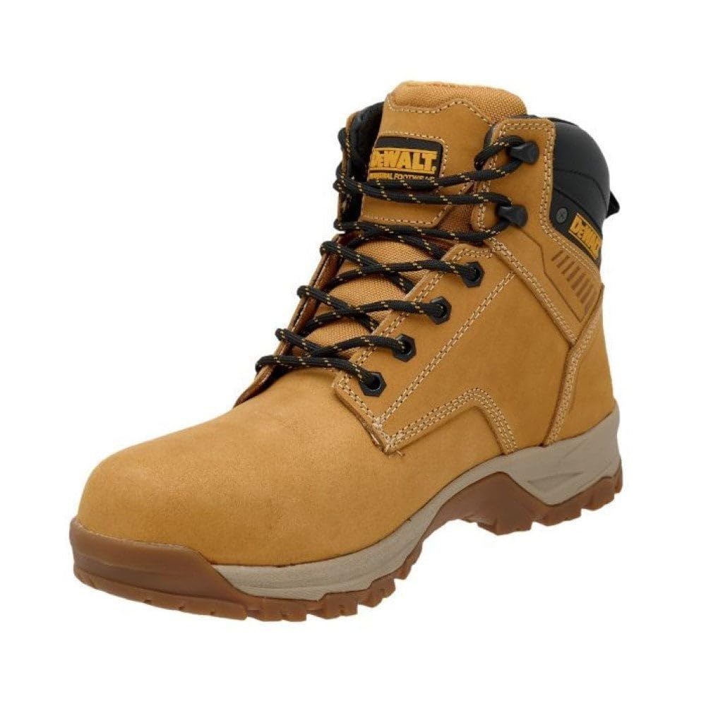 DeWalt Cranson Mens Nubuck Steel Toe Cap Work Safety Ankle Boots (Honey, UK 9)