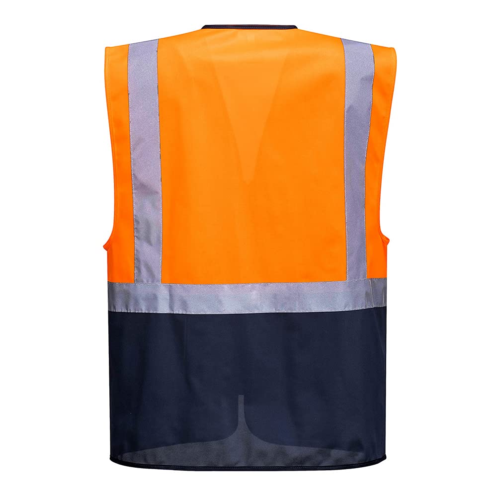 Portwest C476YRBL Warsaw Executive Vest, Yellow/Royal, L