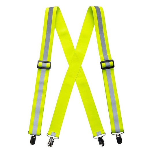 Portwest Hi-Vis Trouser Braces, Size: One Size, Colour: Yellow, HV56YER