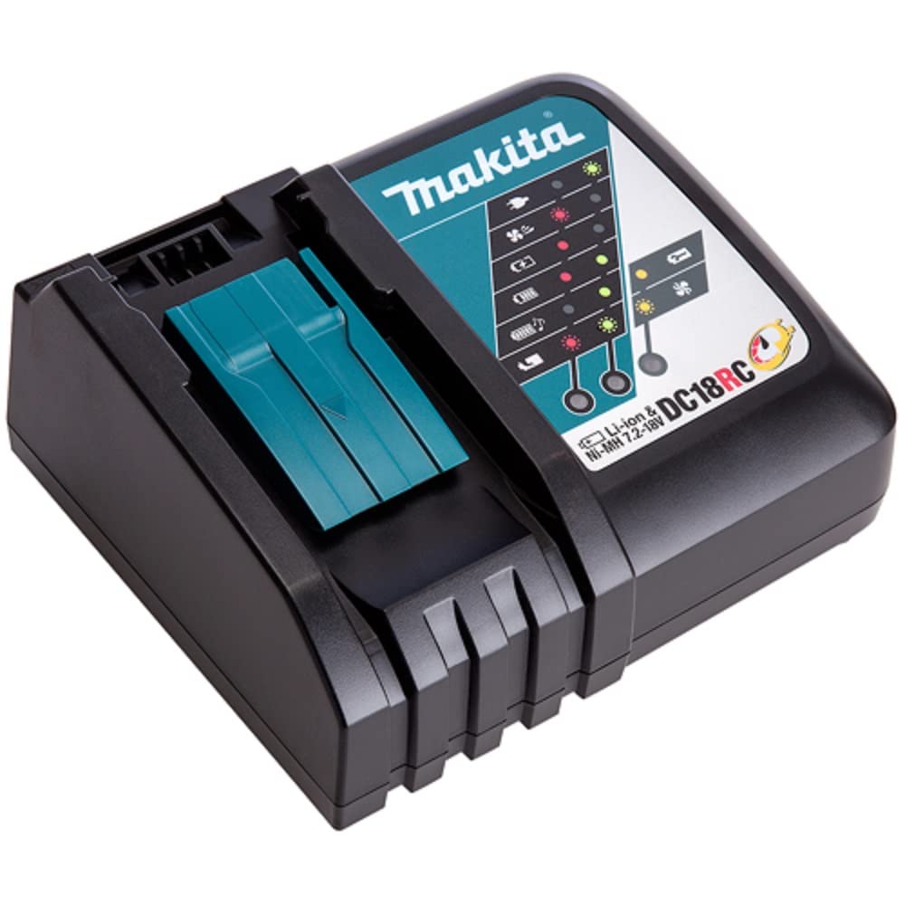 Makita DHP458Z 18v Combi Drill with 1 x 5.0Ah BL1850 Battery + DC18RC Charger & Case - Combi Hammer Drill, Makita Drill, Power Tool Combo Kit, 18v Drill Kit