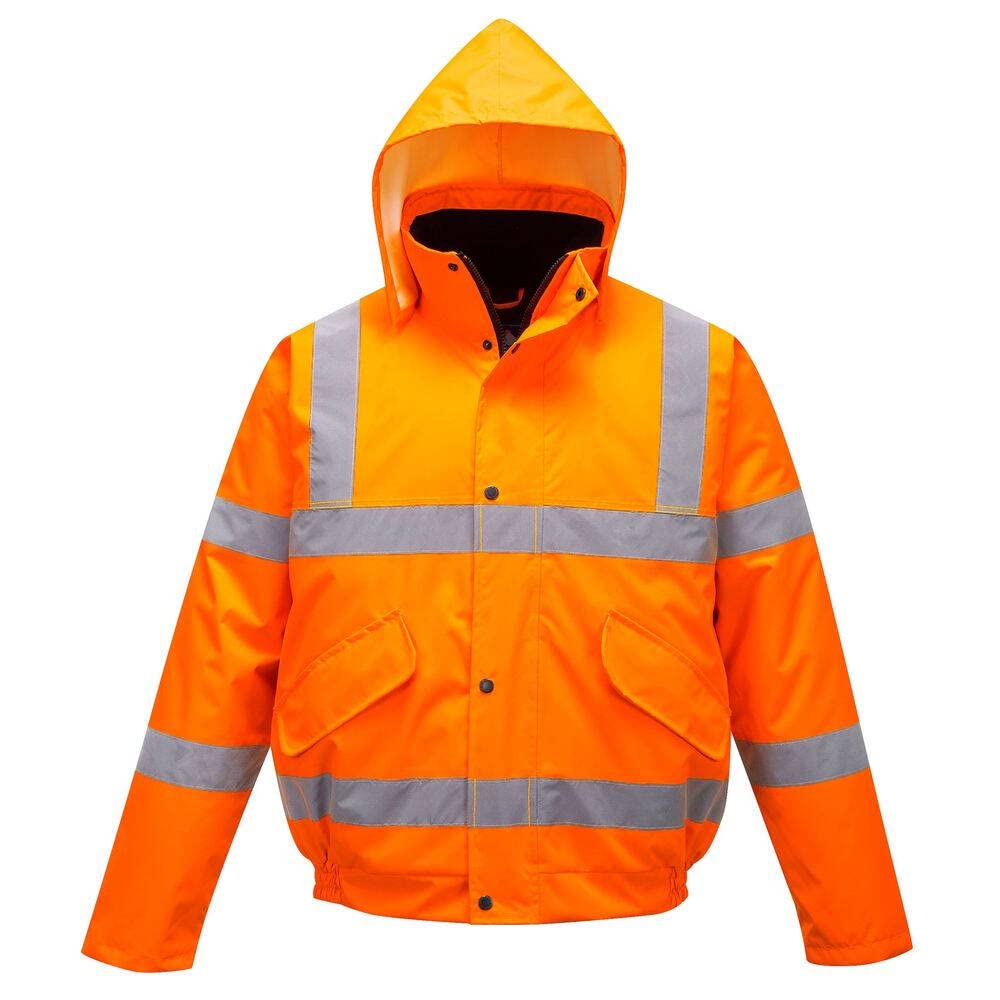 Portwest S463 Waterproof Comfort Hi-Vis Winter Bomber Jacket Orange, 6X-Large