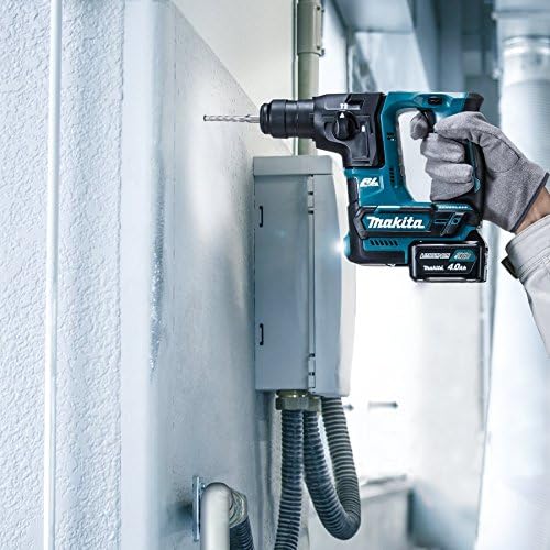 Makita HR166DSMJ 12V Max Li-Ion CXT Brushless Rotary Hammer complete with 2 x 4.0 Ah Li-Ion Batteries And Charger Supplied In A Makpac Case, Blue