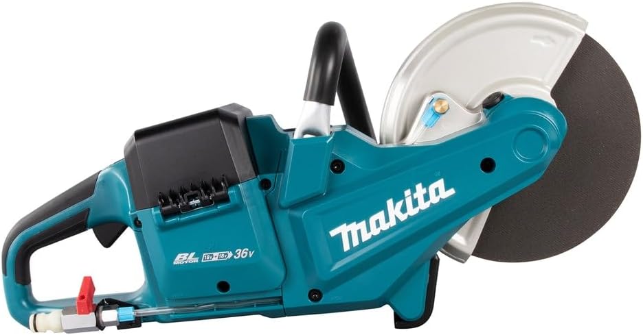 Makita DCE090ZX1 Twin 18V (36V) Li-ion LXT Brushless 230mm Disc Cutter - Batteries and Charger Not Included, Blue/Black