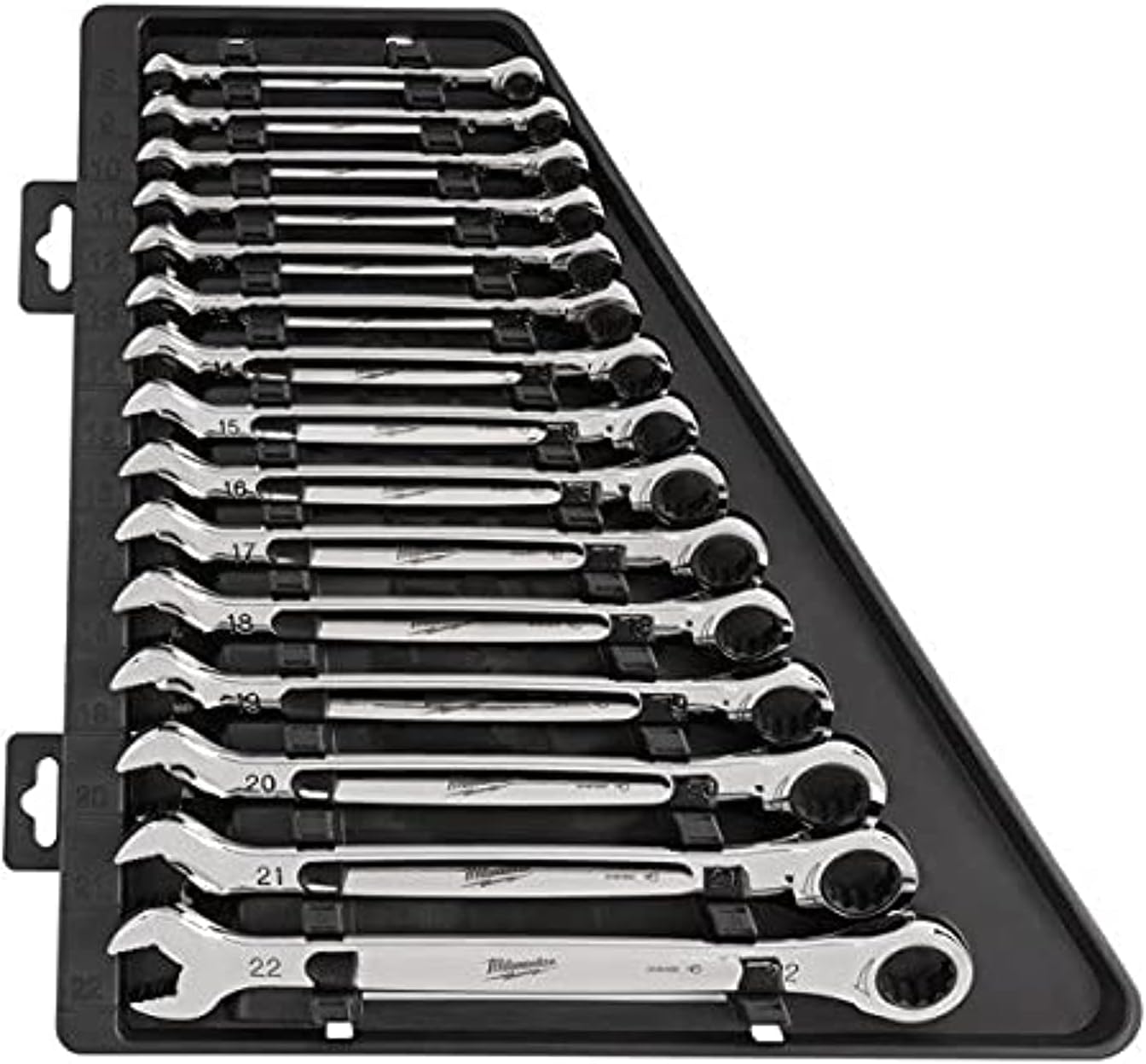 Milwaukee MLW48-22-9516 Ratcheting Combination Wrench Set Metric