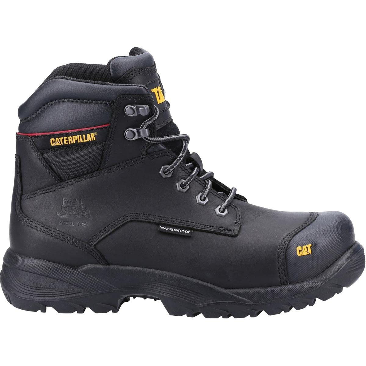 Caterpillar Spiro Waterproof Safety Boot Black UK 10 Black UK 10 Black Boots