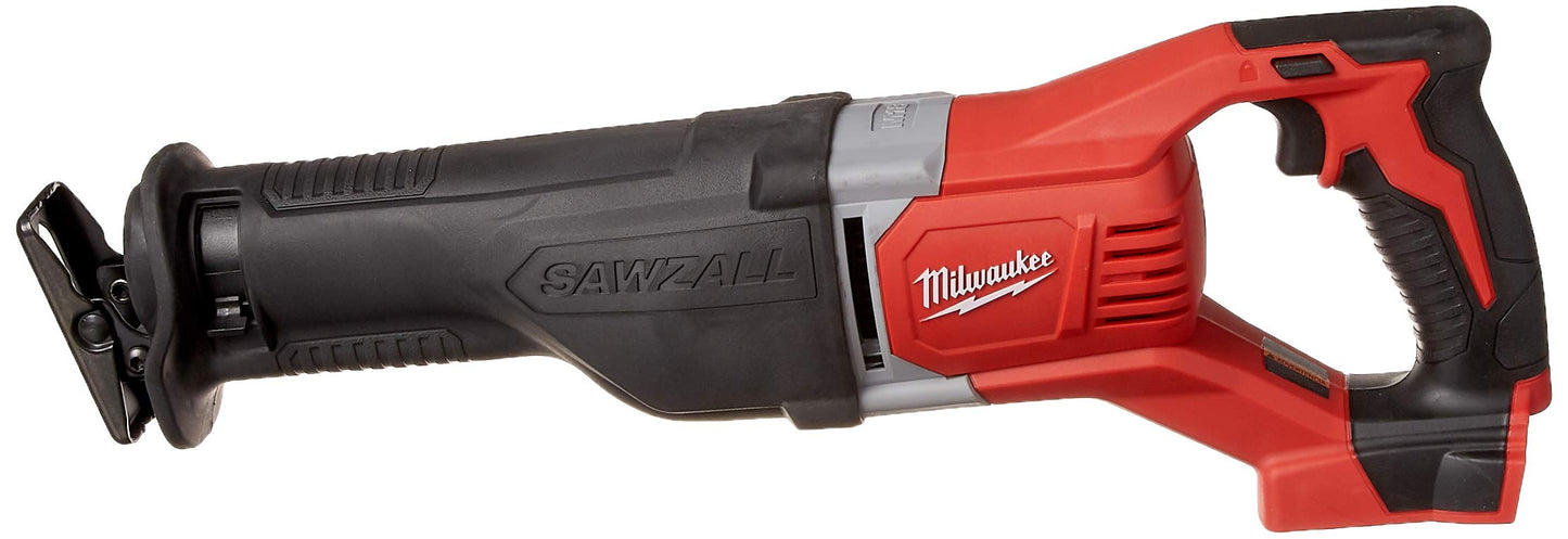 Milwaukee 2621-20 M18 18V Lithium Ion Cordless Sawzall 3,000RPM Reciprocating Saw with Quik Lok Blade Clamp and All Metal Gearbox