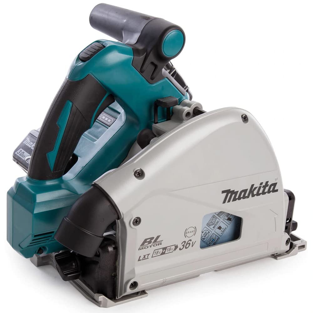 Makita DSP600ZJ Twin 18V Brushless Plunge Saw with MAKPAC Case + 1.5M Guide Rail - Makita Plunge Saw, Cordless Plunge Saw, Makita Drill, Power Tools Combo Kits