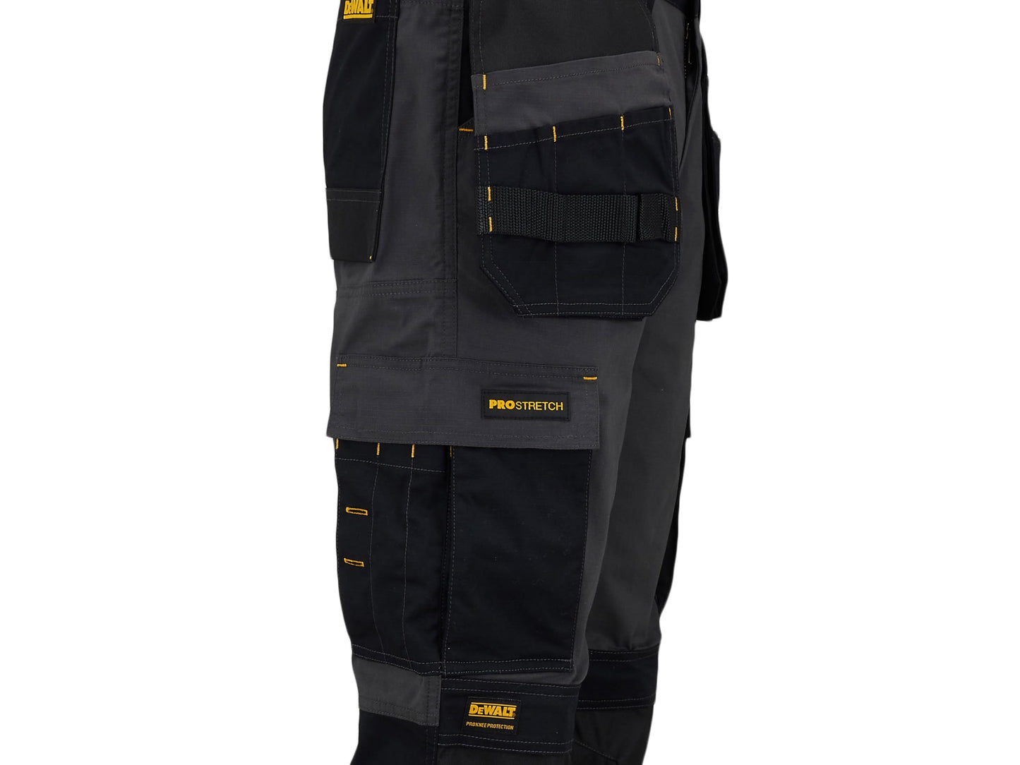 DEWALT Albany Men's Slim Fit, Pro-Stretch, Rip Stop, Holster Pocket, Work Utility Cargo Trousers