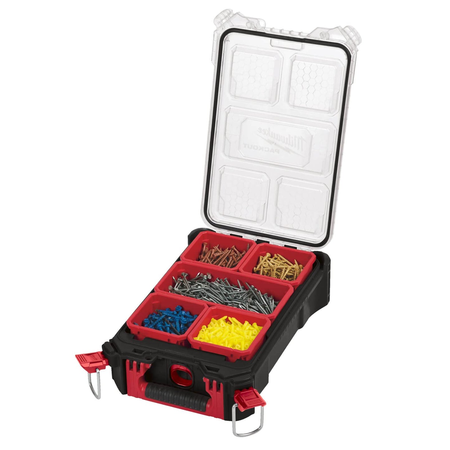 Milwaukee 0 932464083 PACKOUT Compact Organiser Case, Red