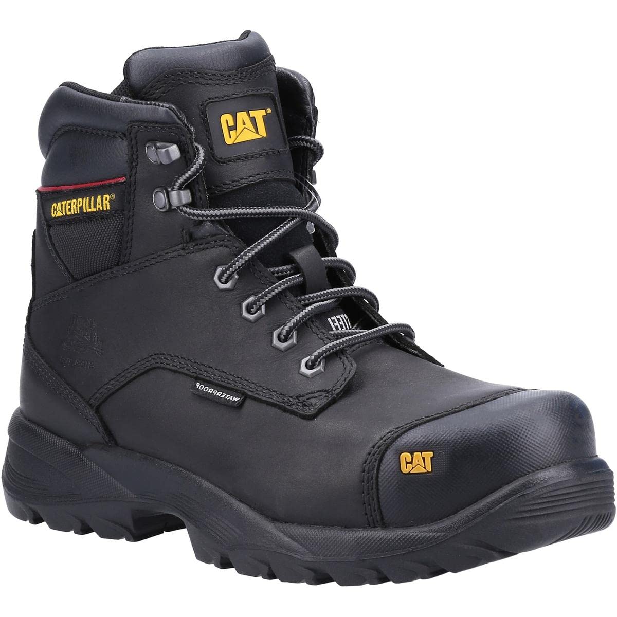 Caterpillar Spiro Waterproof Safety Boot Black UK 10 Black UK 10 Black Boots