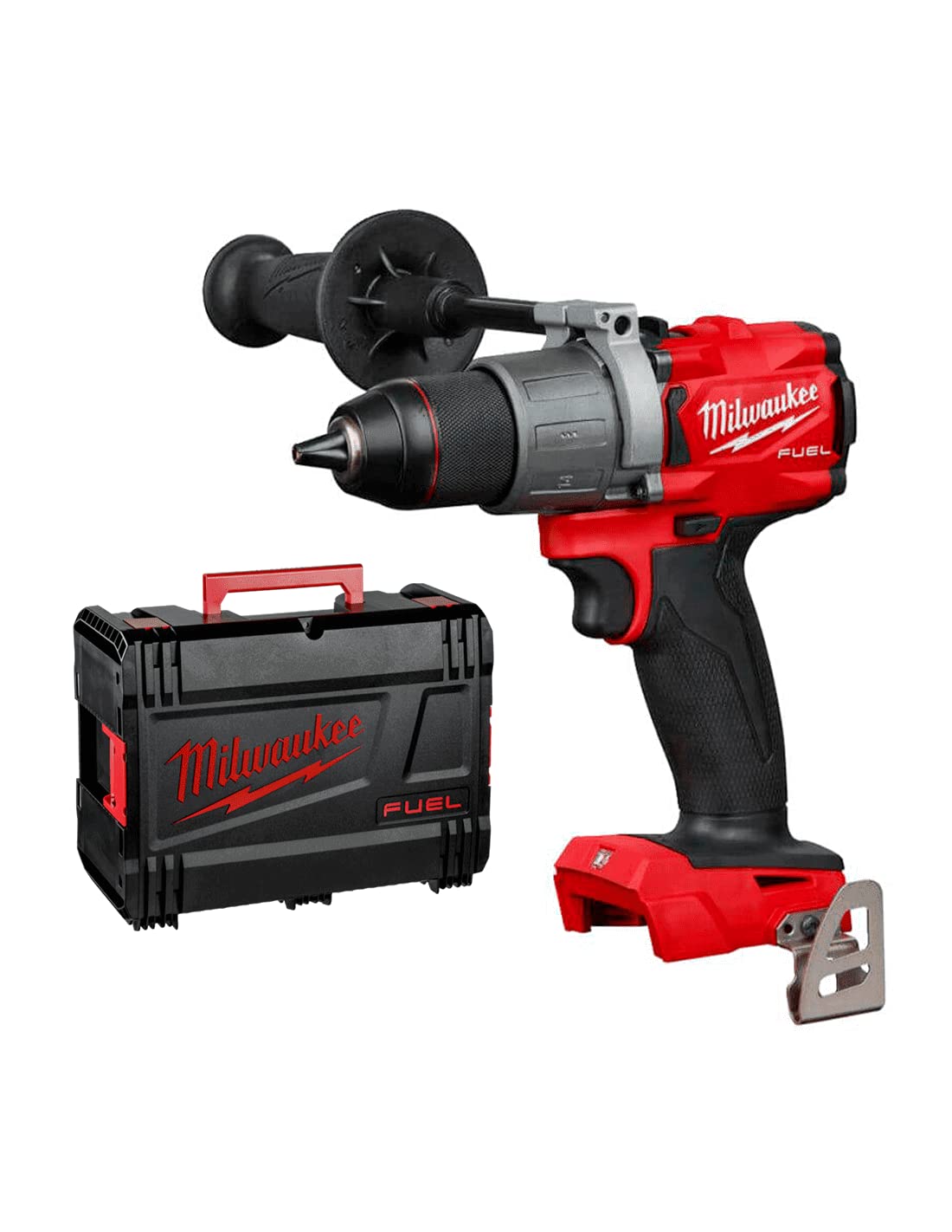 Milwaukee 4933464263 Batter Drill 18 Volt Fuel Technology Case HeavyDuty - Without Battery, 18 V