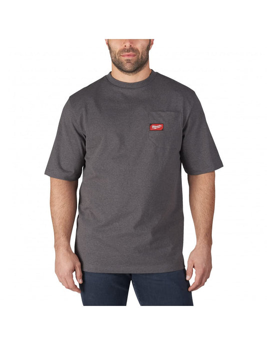 Milwaukee Work T-Shirt Grey Short Sleeve