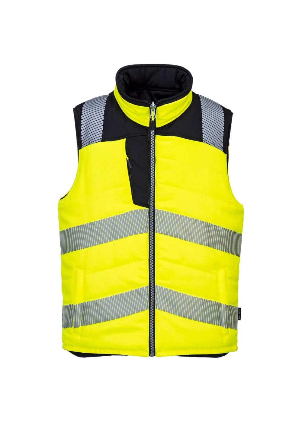 Portwest PW3 Hi-Vis Reversible Bodywarmer, Size: S, Colour: Orange/Black, PW374OBRS