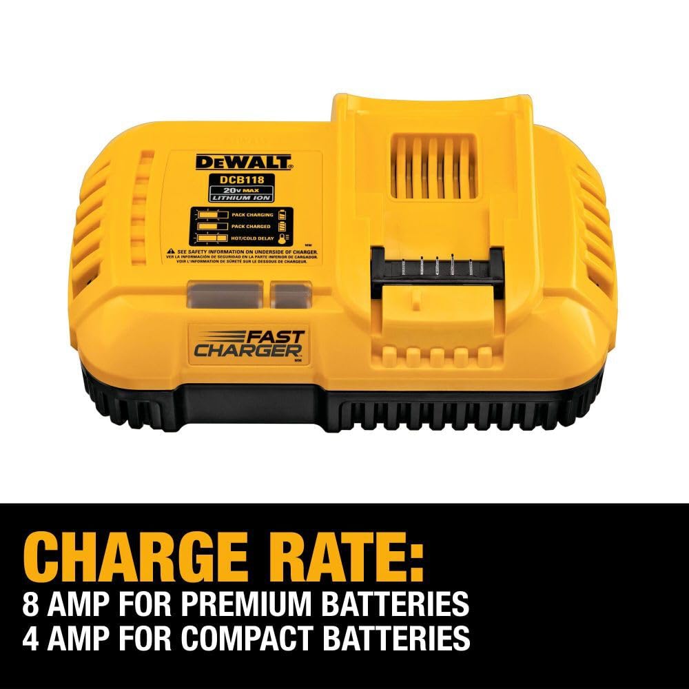 DEWALT FLEXVOLT 20V MAX* Charger, Rapid Charge (DCB118)