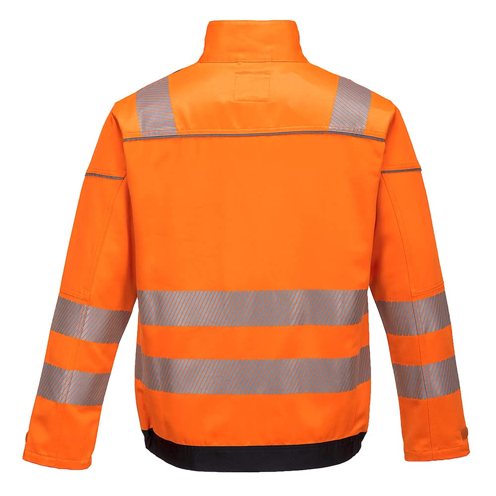 Portwest PW3 Hi-Vis Work Jacket, Size: XL, Colour: Orange/Navy, T500ONRXL