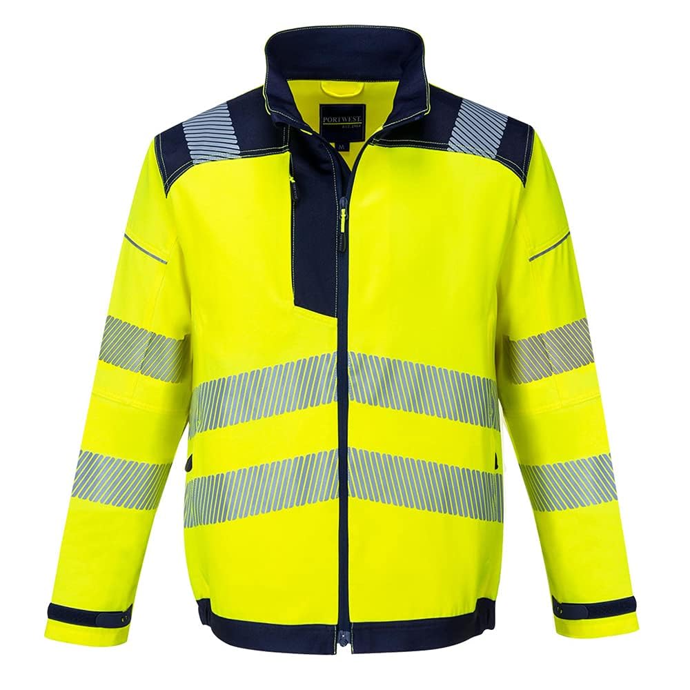 Portwest PW3 Hi-Vis Work Jacket, Size: XL, Colour: Orange/Navy, T500ONRXL