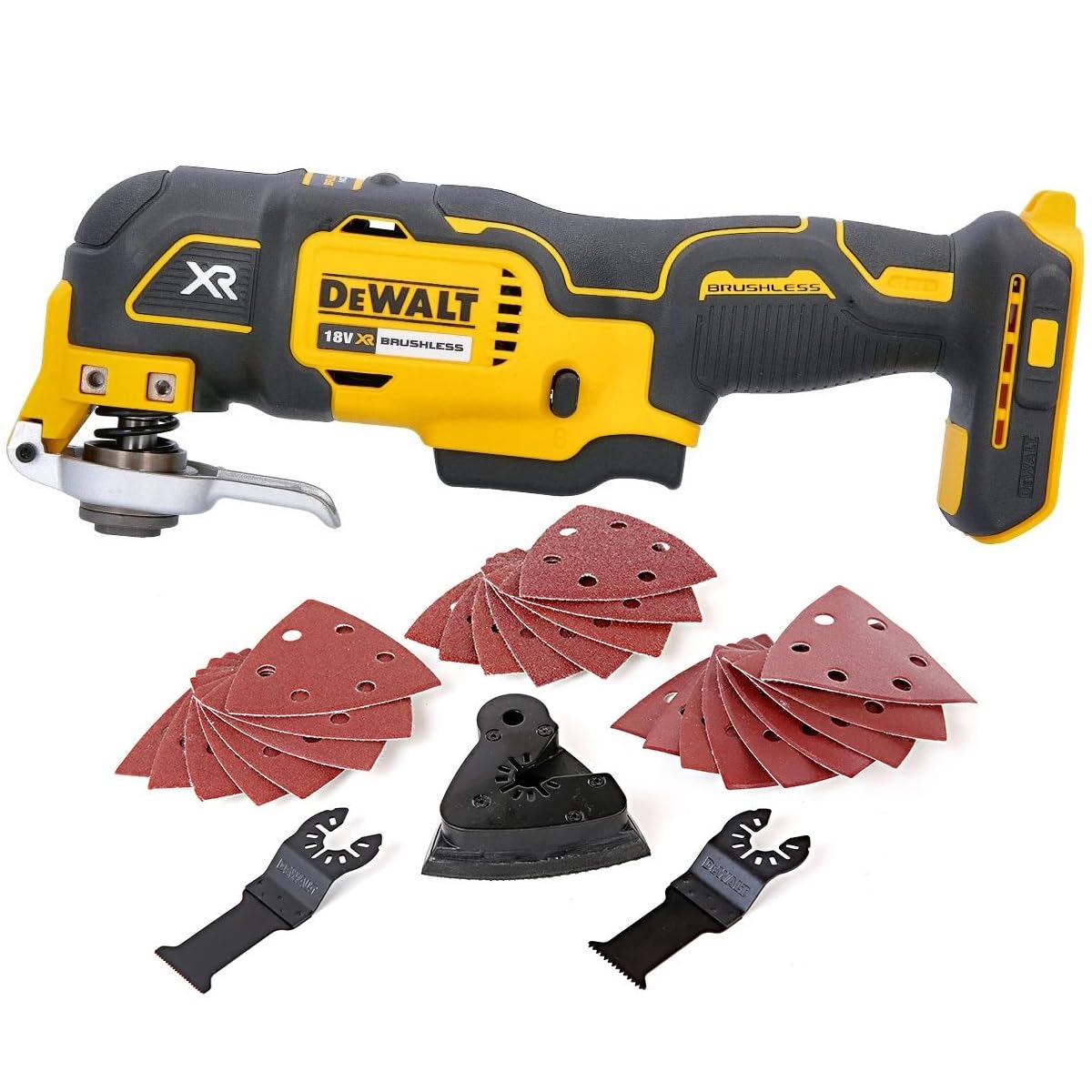 DeWalt DCK667P3T-GB 18V LXT Cordless Brushless 6 Piece Kit with 3 x 5.0Ah Batteries, Charger & Cases