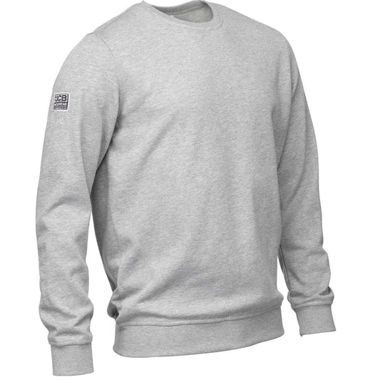 JCB Workwear Men's Marl Basic Sweatshirt, Grey, XL