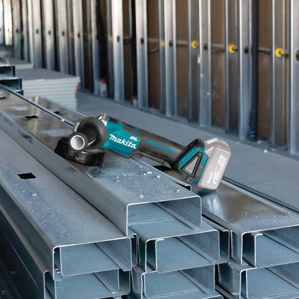 Makita XAG11Z 18V LXT Lithium-Ion Brushless Cordless 4-1/2”/ 5" Paddle Switch Cut-Off/Angle Grinder, with Electric Brake, Tool Only