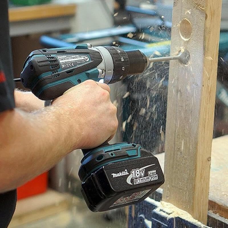 Makita DLX2145TJ 18V Li-ion LXT 2 Piece Combo Kit comprising DHP458Z and DTD152Z Complete with 2 x 5.0 Ah Li-ion Batteries and Charger Supplied in a Makpac Case