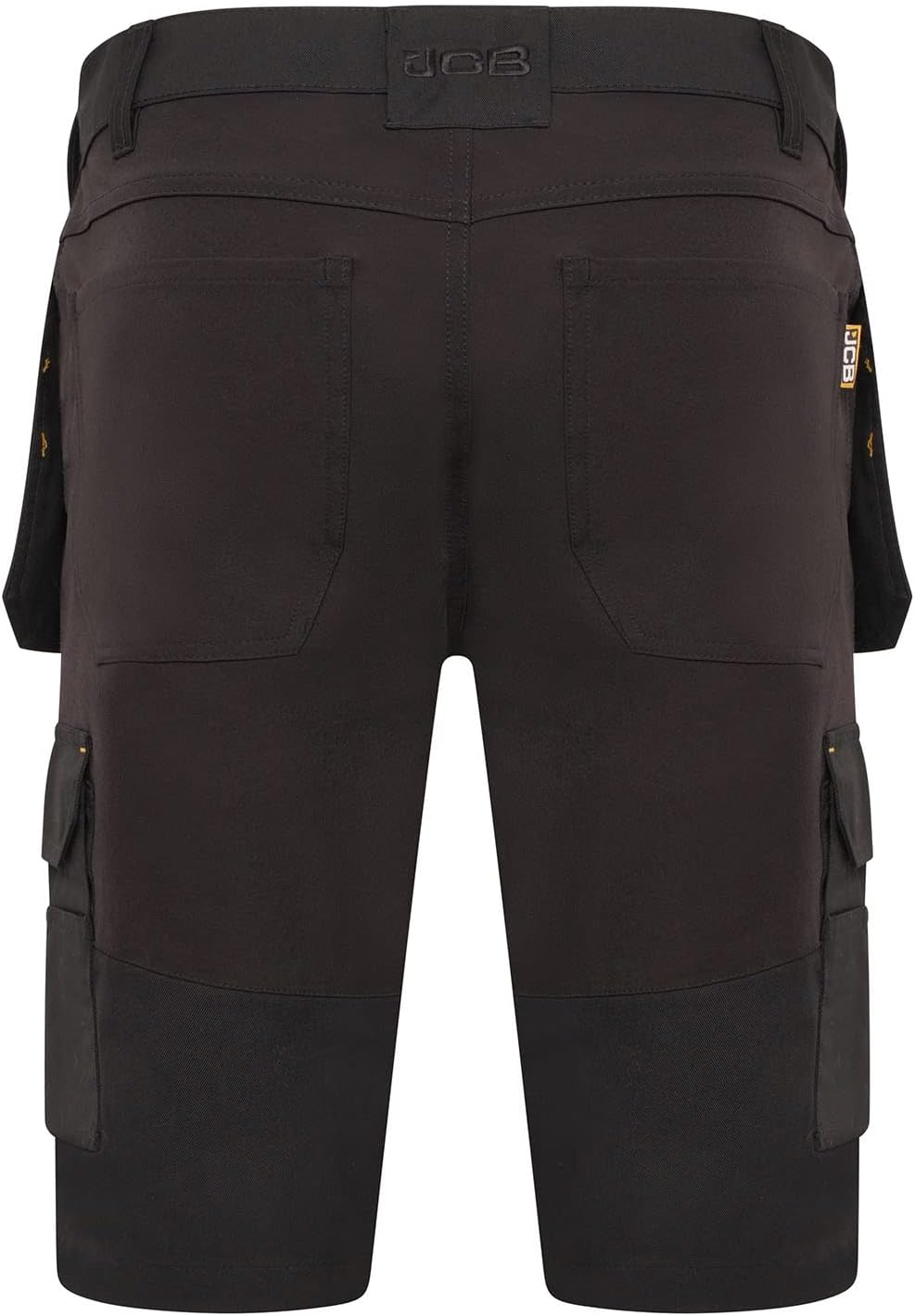 JCB - Trade Hybrid 4-Way Stretch Work Shorts - Mens Shorts Work Trousers - Cargo Shorts Men - Multiple Pockets - Holster Pockets - Black - Size: 30W